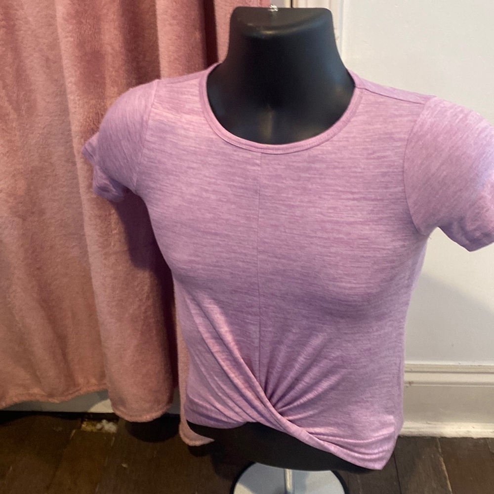 Purple All in Motion athletic tee